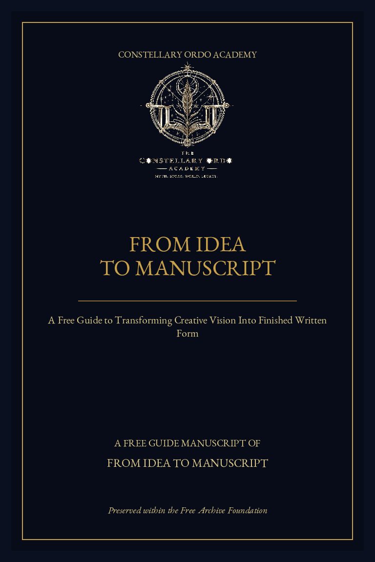 FROM IDEA TO MANUSCRIPT