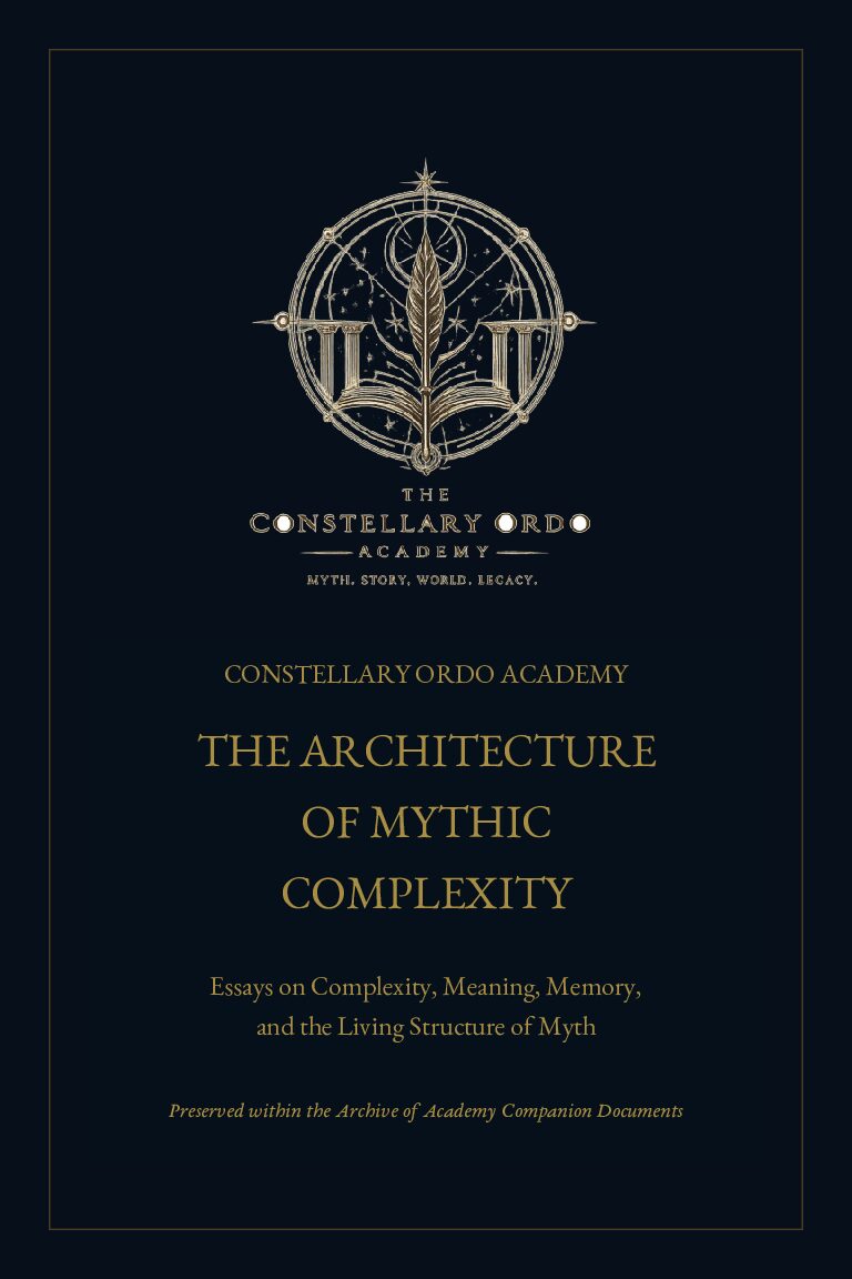 THE ARCHITECTURE OF MYTHIC COMPLEXITY