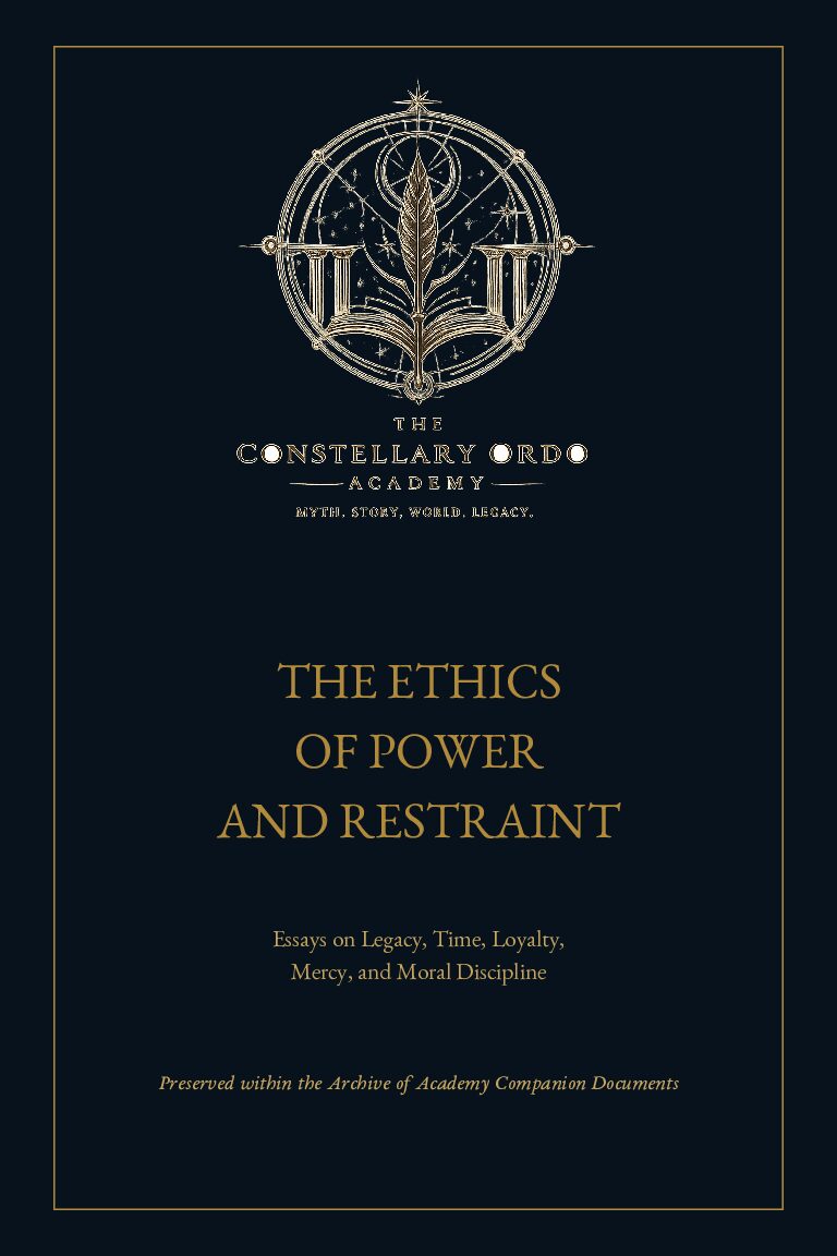 THE ETHICS OF POWER AND RESTRAINT