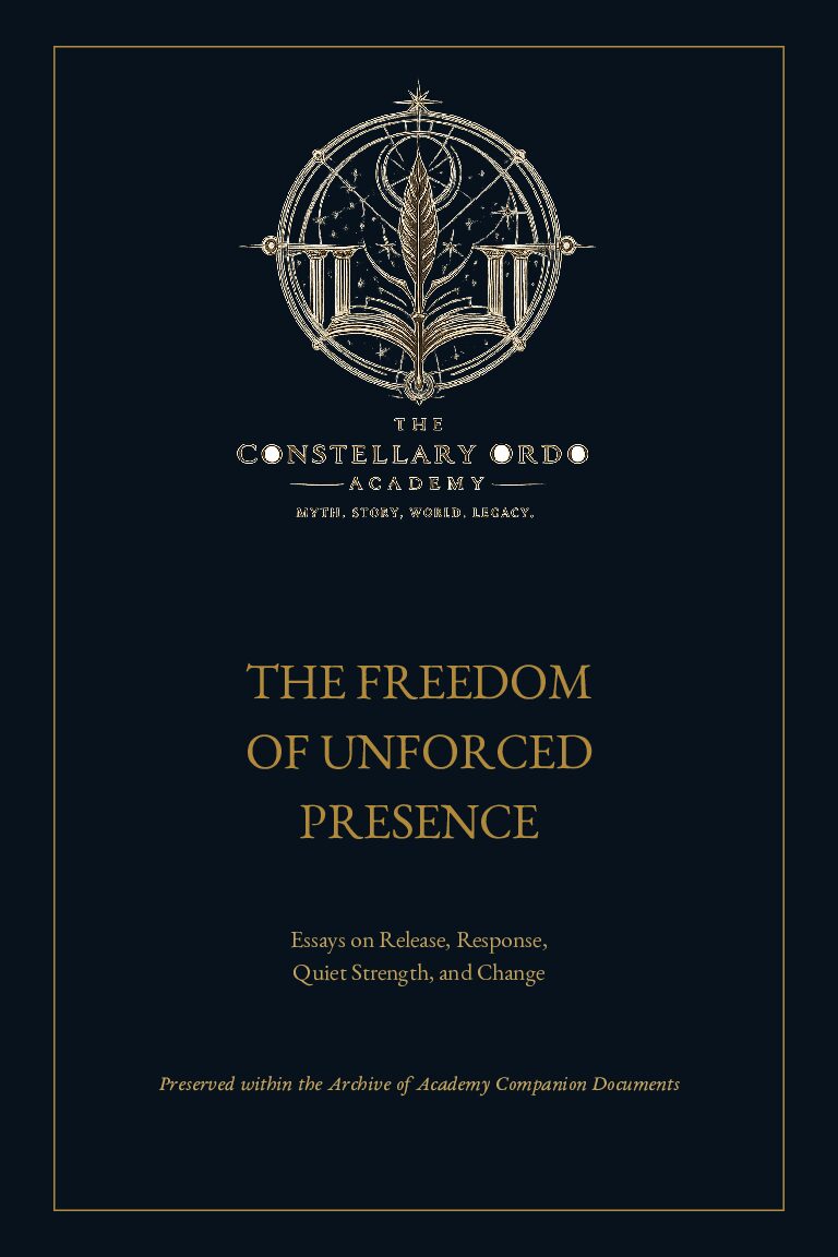 THE FREEDOM OF UNFORCED PRESENCE